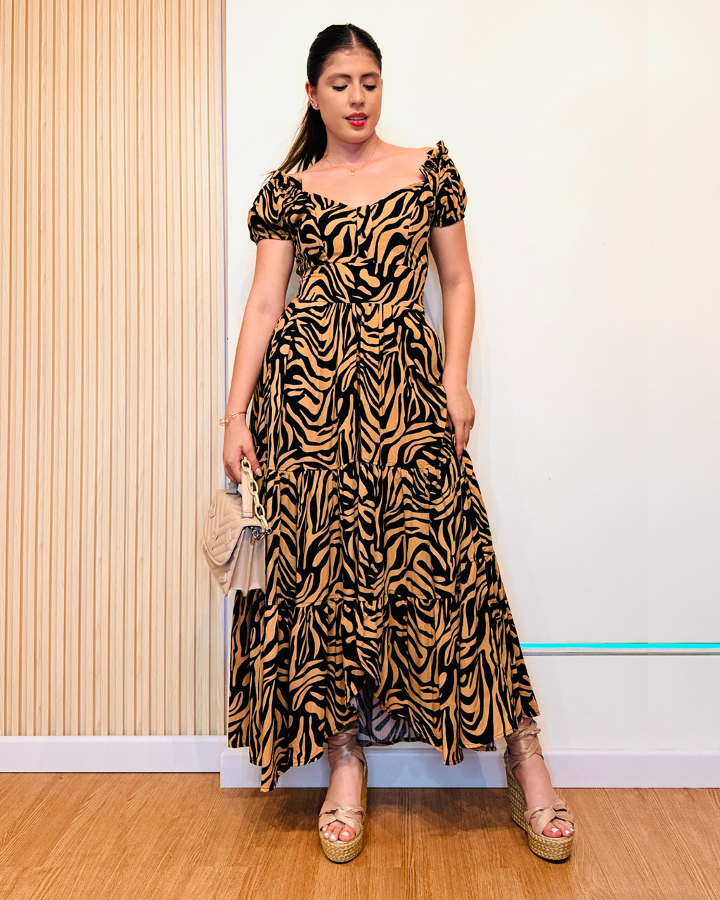 Vestido Adeline Café