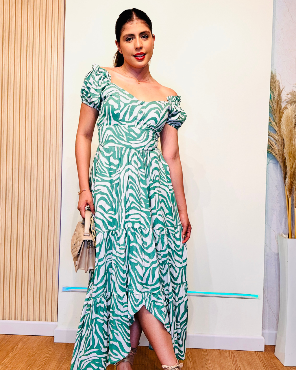 Vestido Adeline Verde Helecho