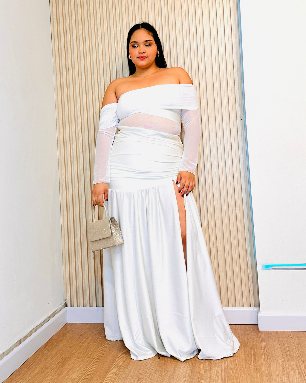 Vestido Margareth Marfil