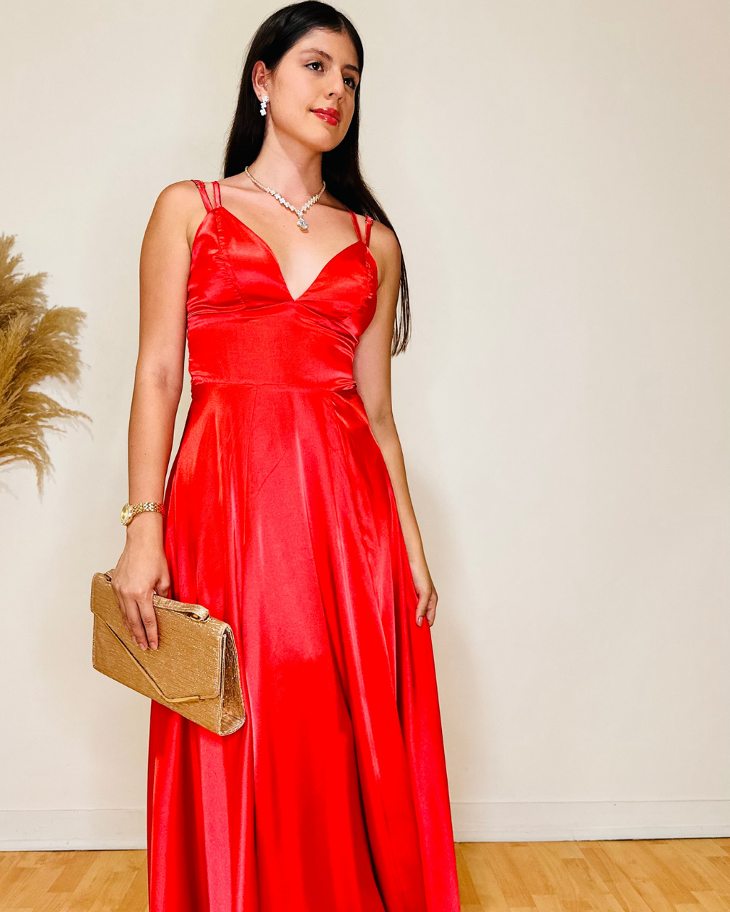 Vestido Anahí Rojo