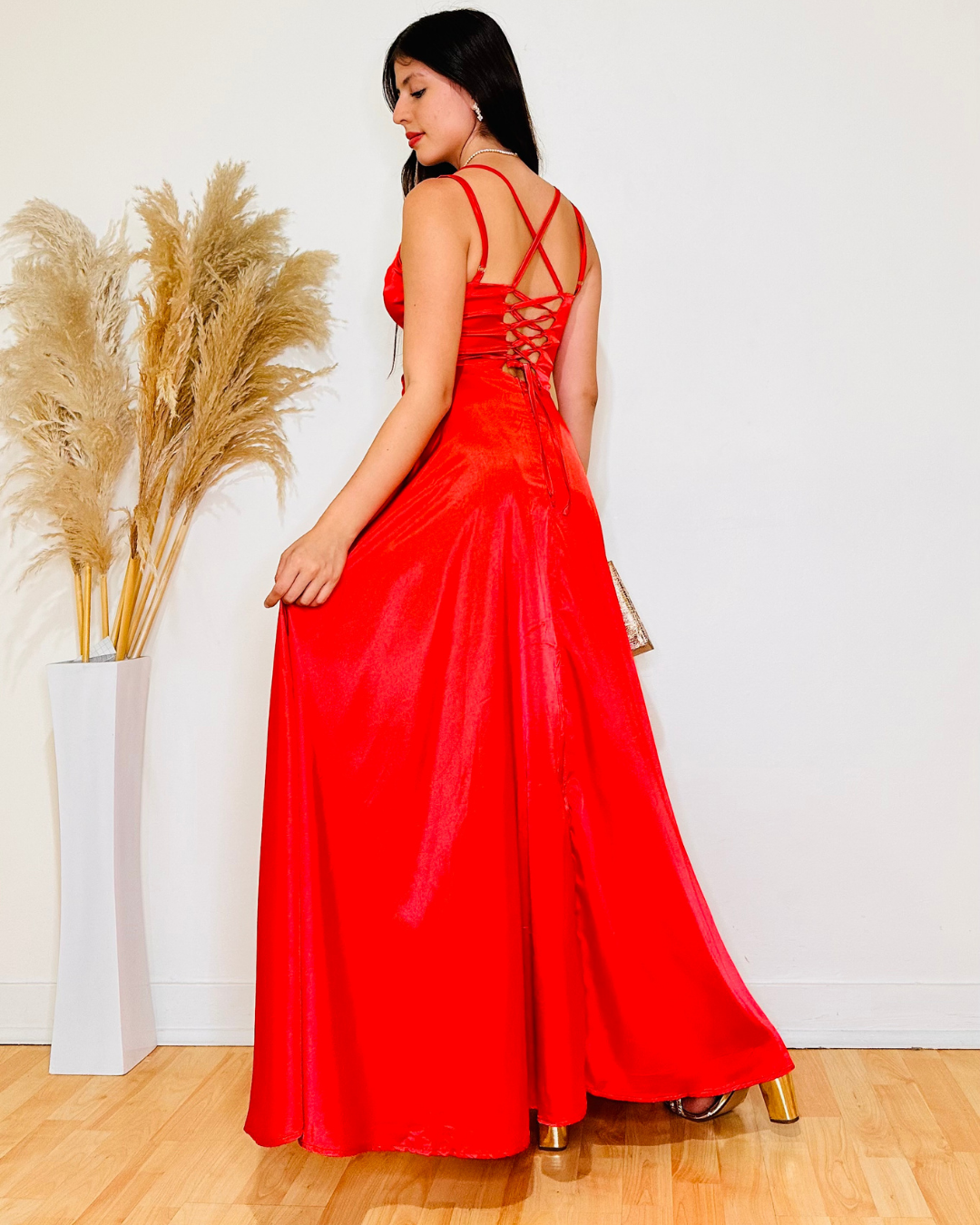 Vestido Anahí Rojo