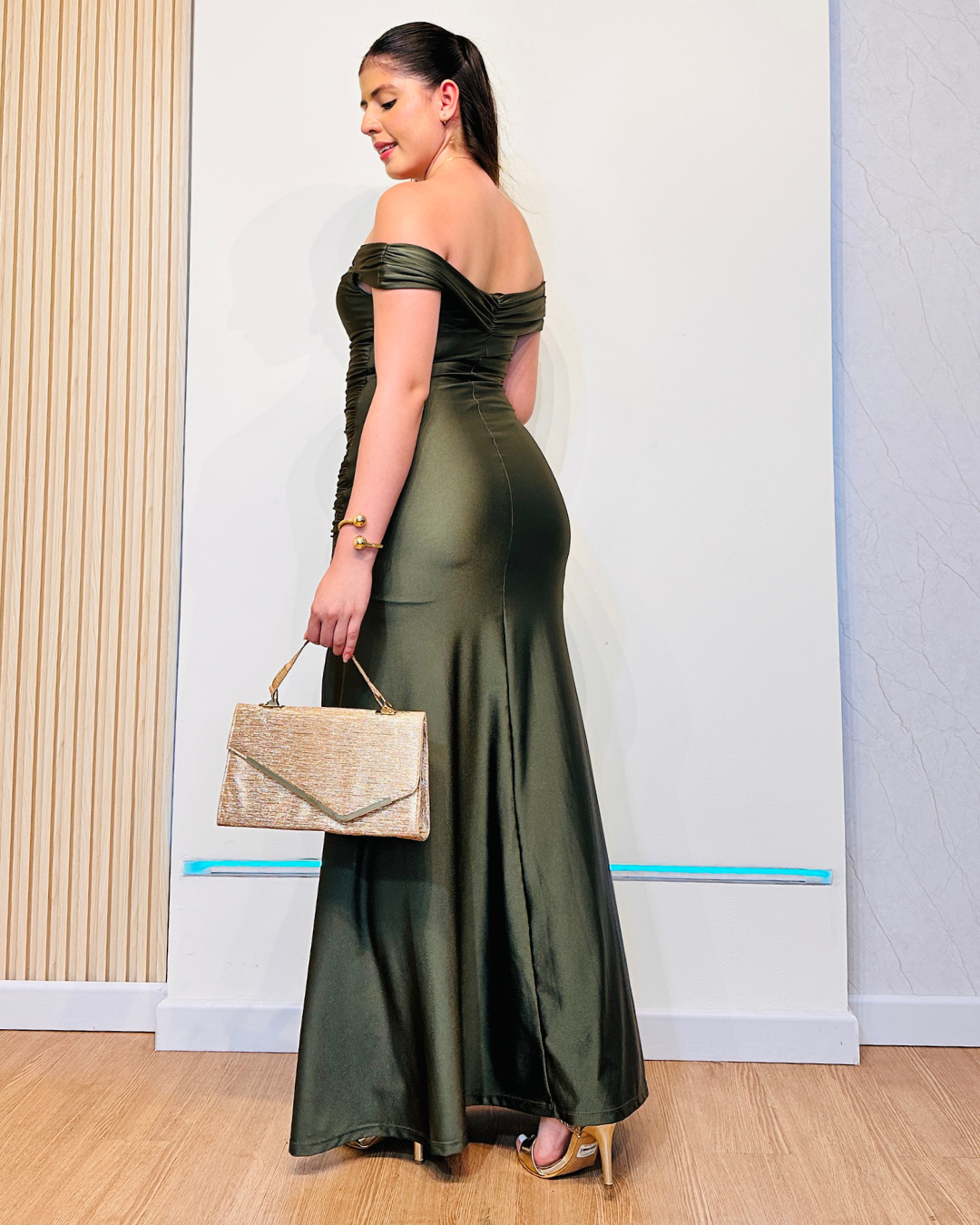 Vestido Cris Verde Militar