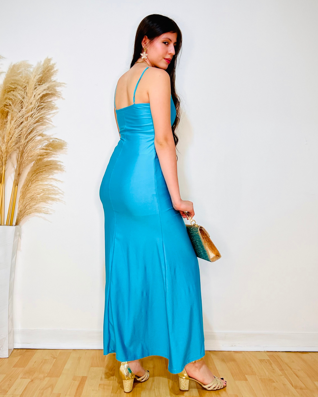 Vestido Madeleine Celeste