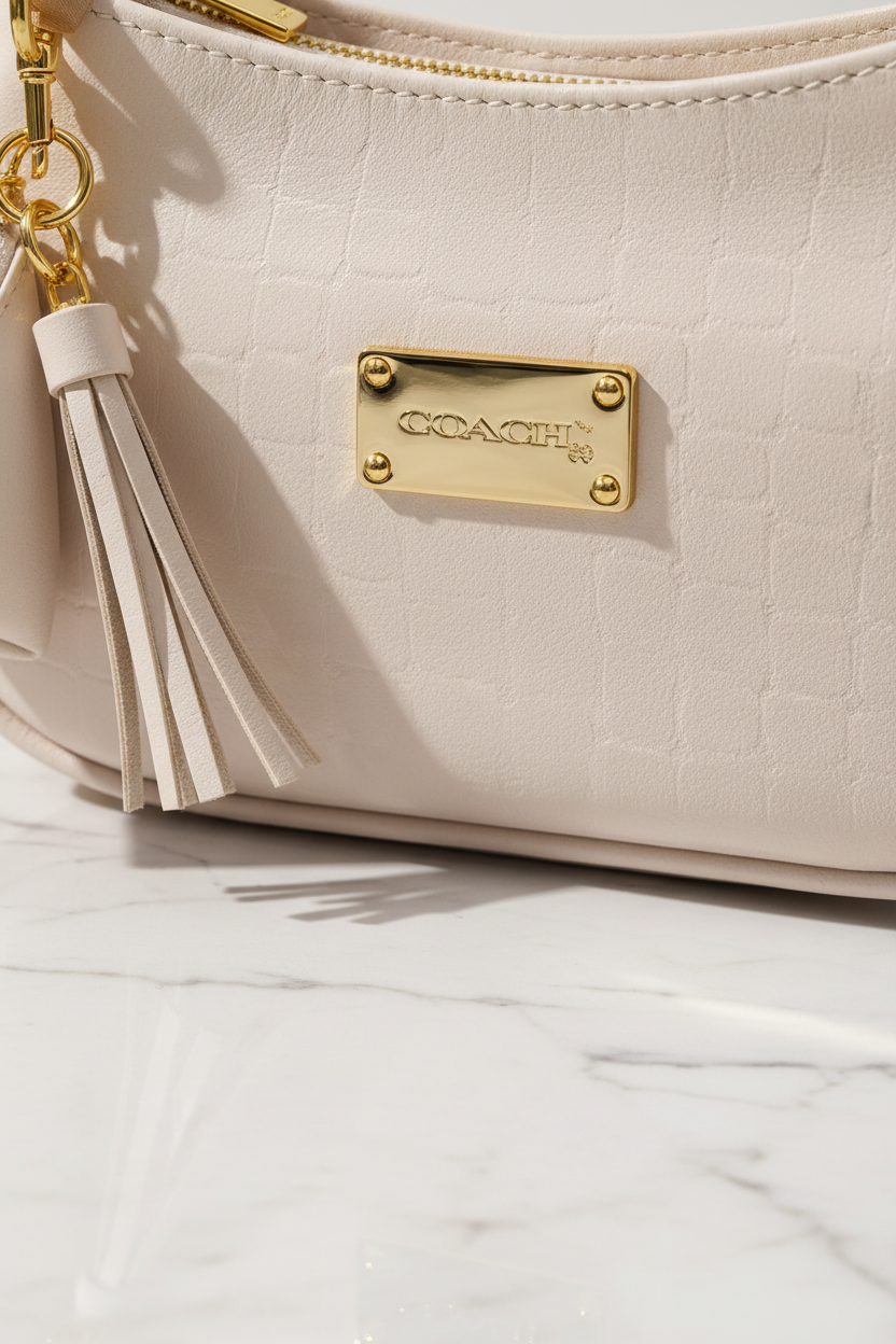 Bolso marfil detalle