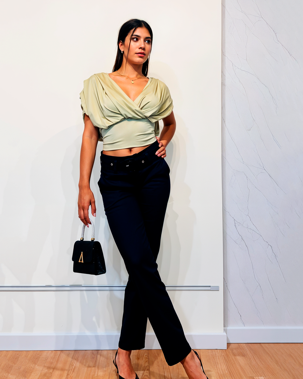 Blusa Kairos v Pistacho