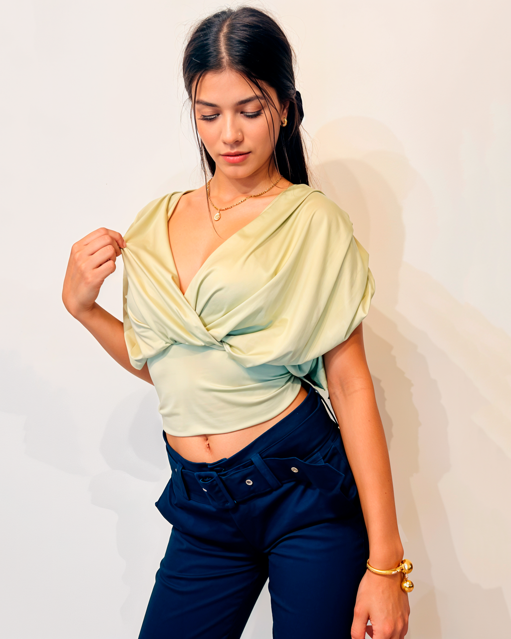 Blusa Kairos v Pistacho