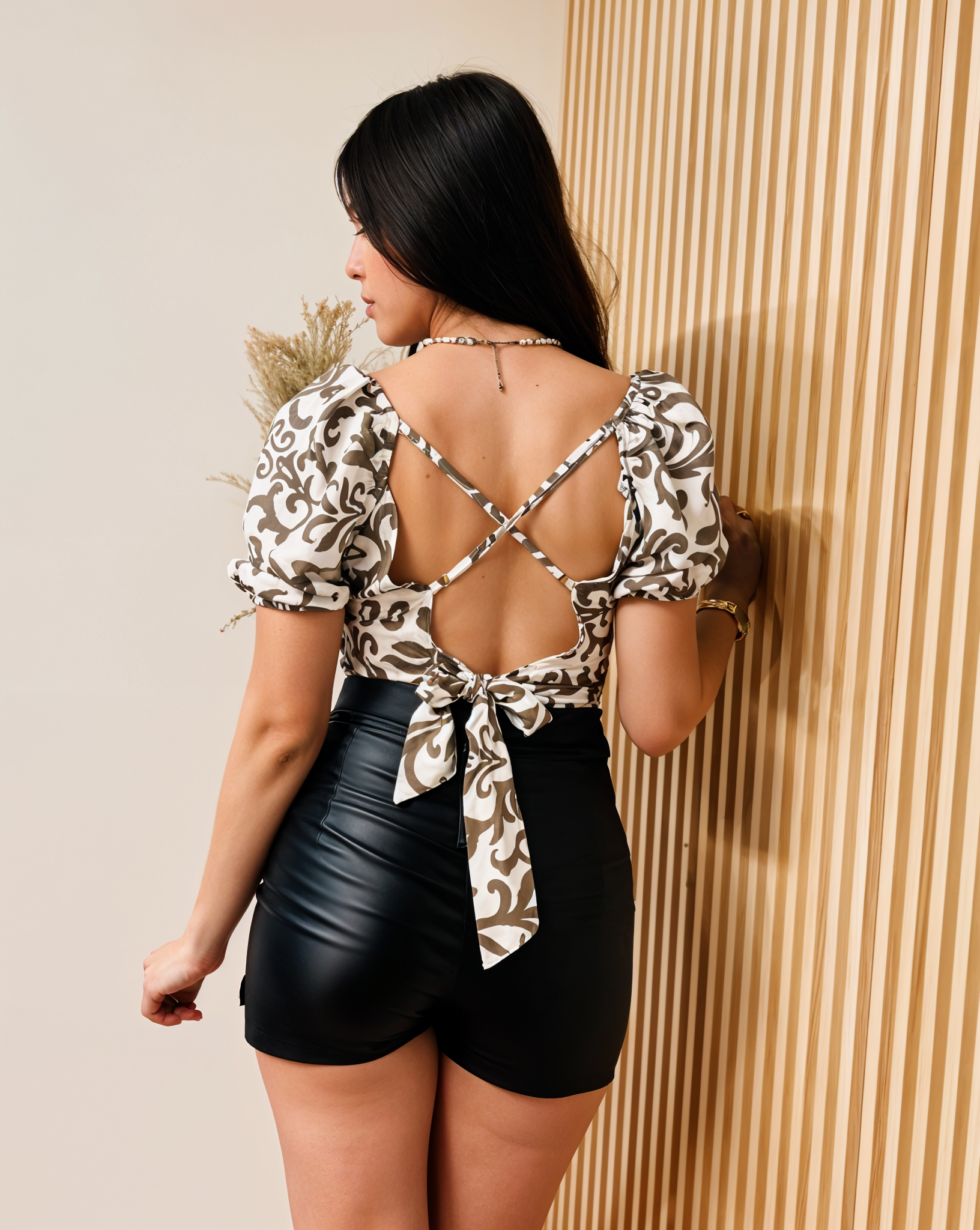 Falda Short Rubí Negro