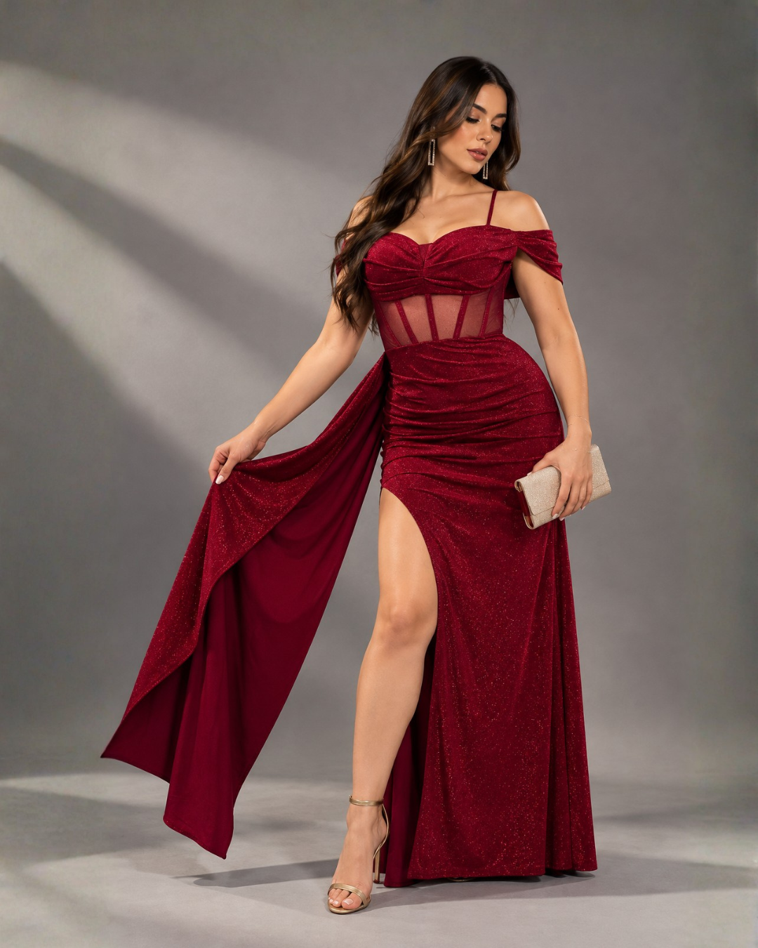 Vestido Amelí Vinotinto