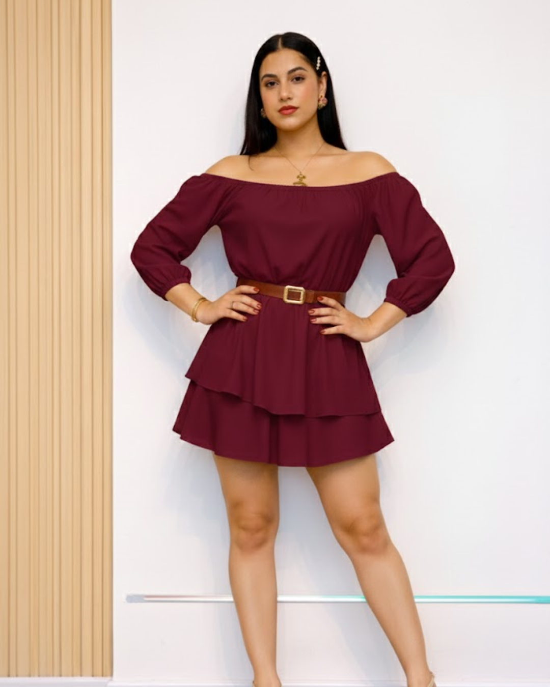Vestido Abby Vinotinto