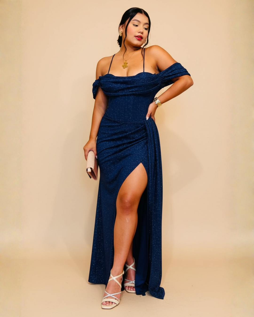 Vestido Amira Azul Oscuro