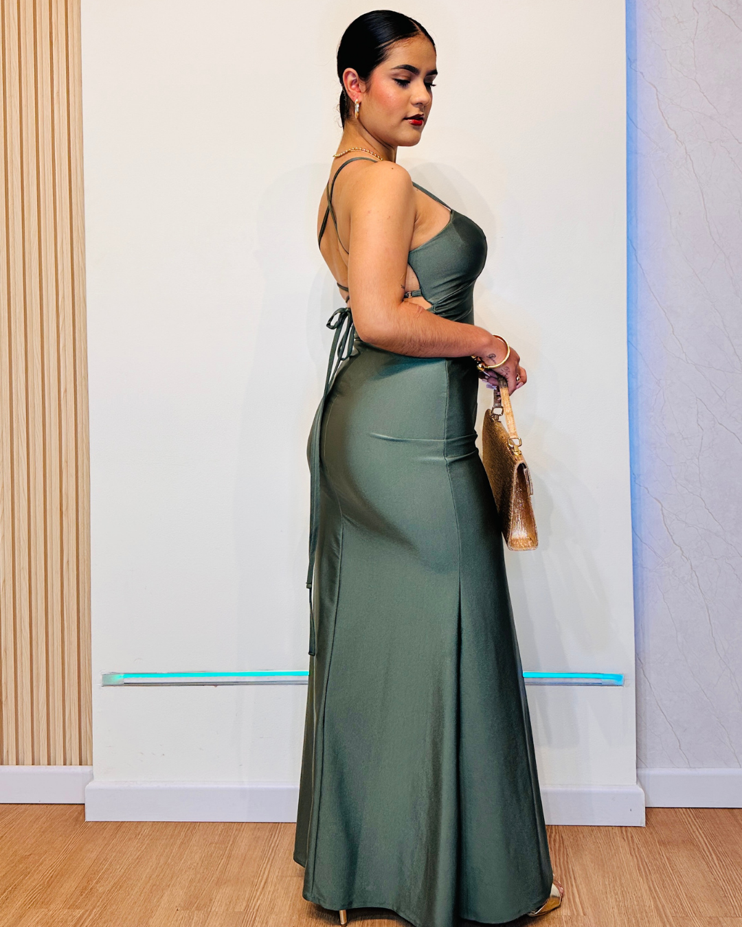 Vestido Bella Verde Militar