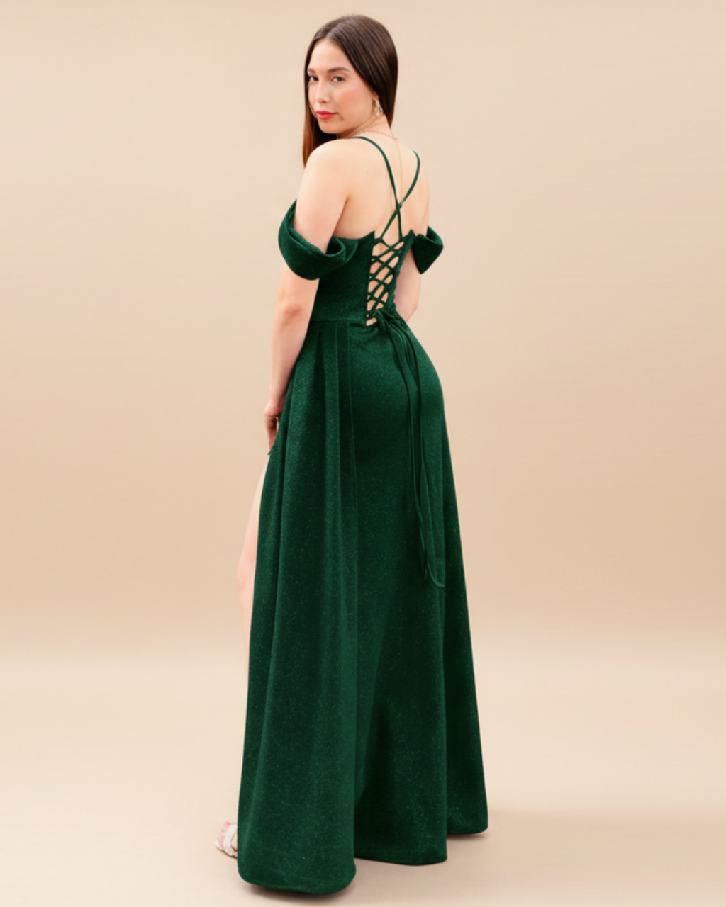 Vestido Edilia Verde Botella
