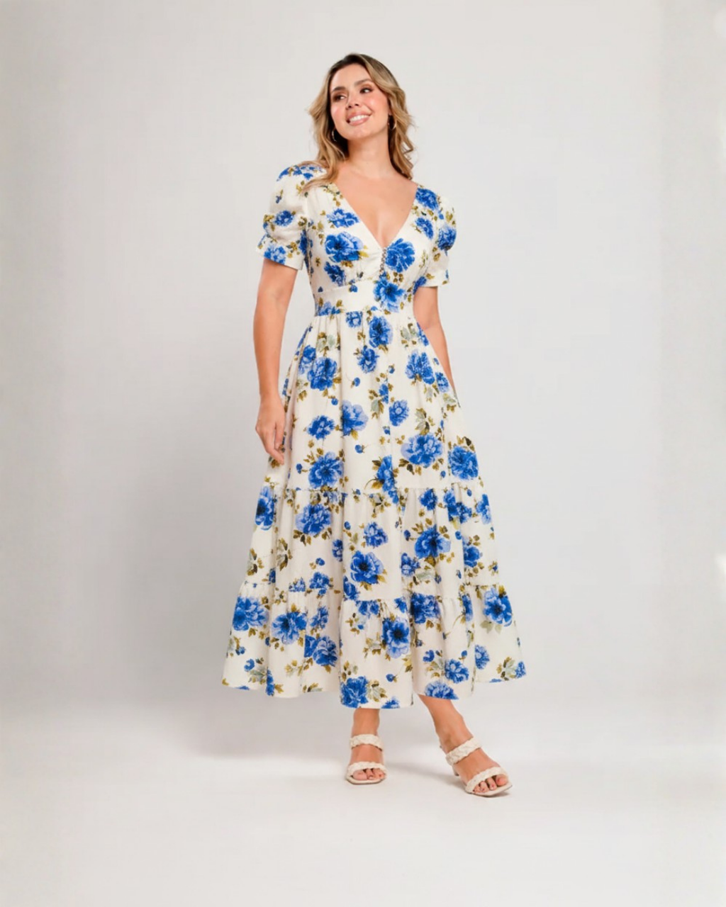 Vestido Amanda Azul Rey
